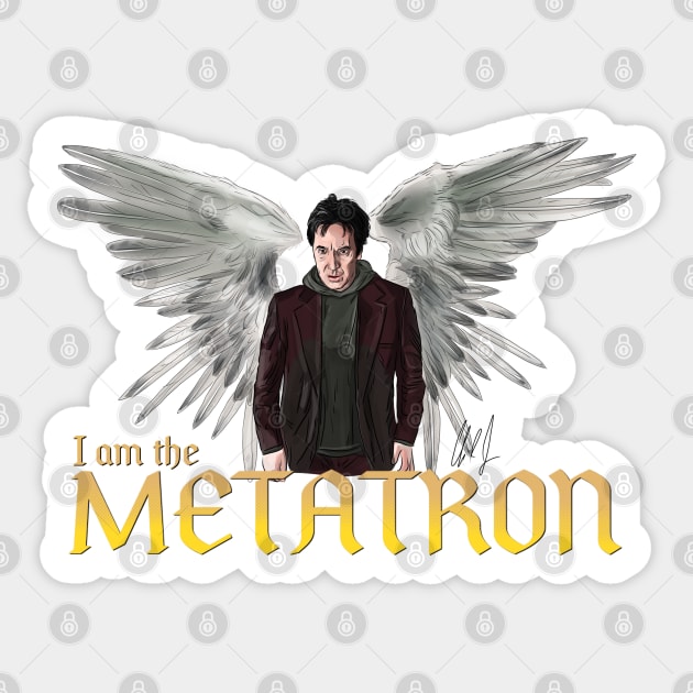 I Am The Metatron Sticker by 51Deesigns